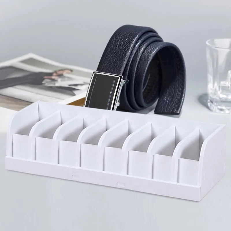 Men'S Accessories Organizer For Wardrobe - Belt Organizer Box 6/8/10 Grids Belt