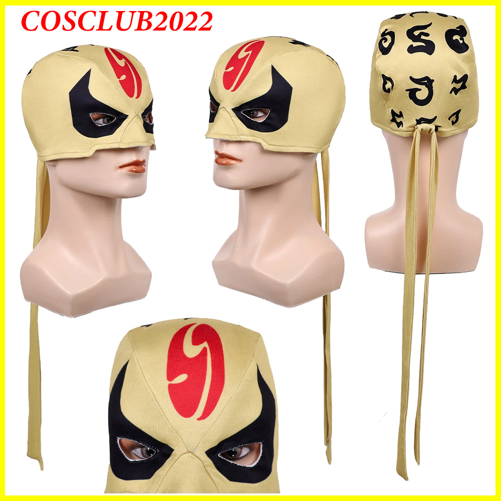 Men'S Yellow Accessories - Men Iron Fist Cosplay Yellow Headgear