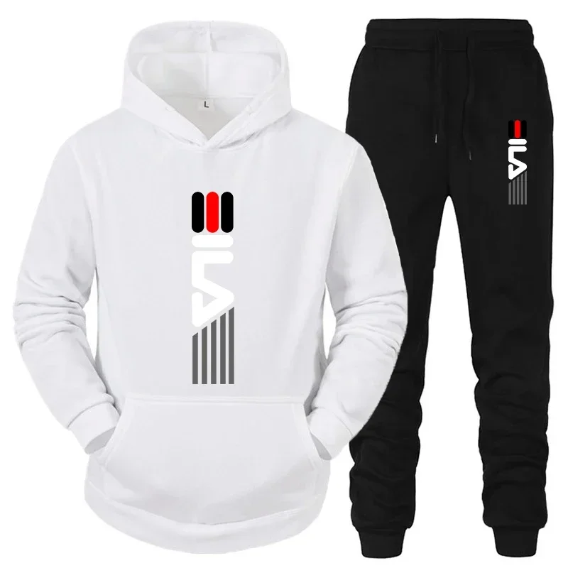 Men'S Accessories Pouch - Men's Tracksuit Hooded Sweatshirt+Sweatpants 2 Pcs