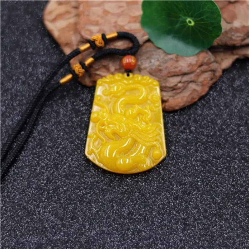Men'S Yellow Accessories - Wholesale Chinese Yellow Jade Dragon jade