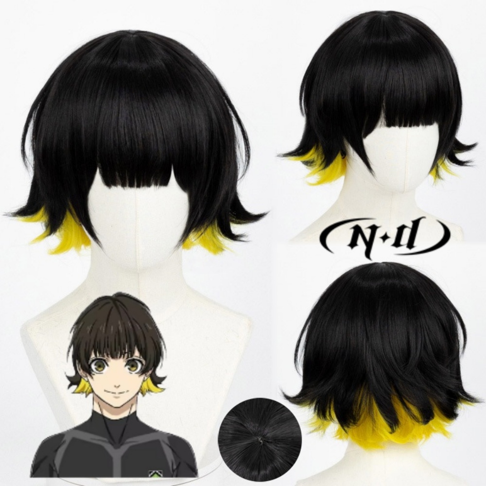 Men'S Yellow Accessories - ND Cosplay Wigs BLUE Anime LOCK