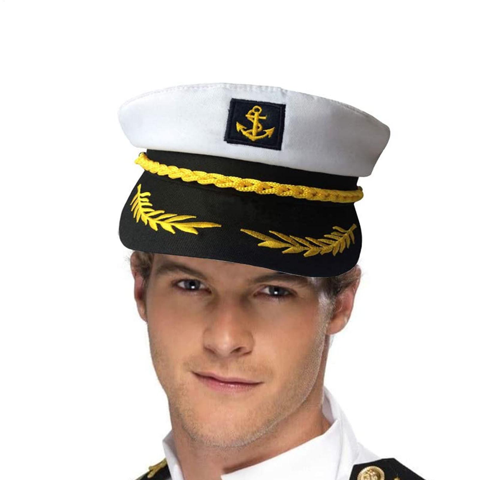 Men Accessories Wholesale - Adult Yacht Sailor Captain Hat Adjustable