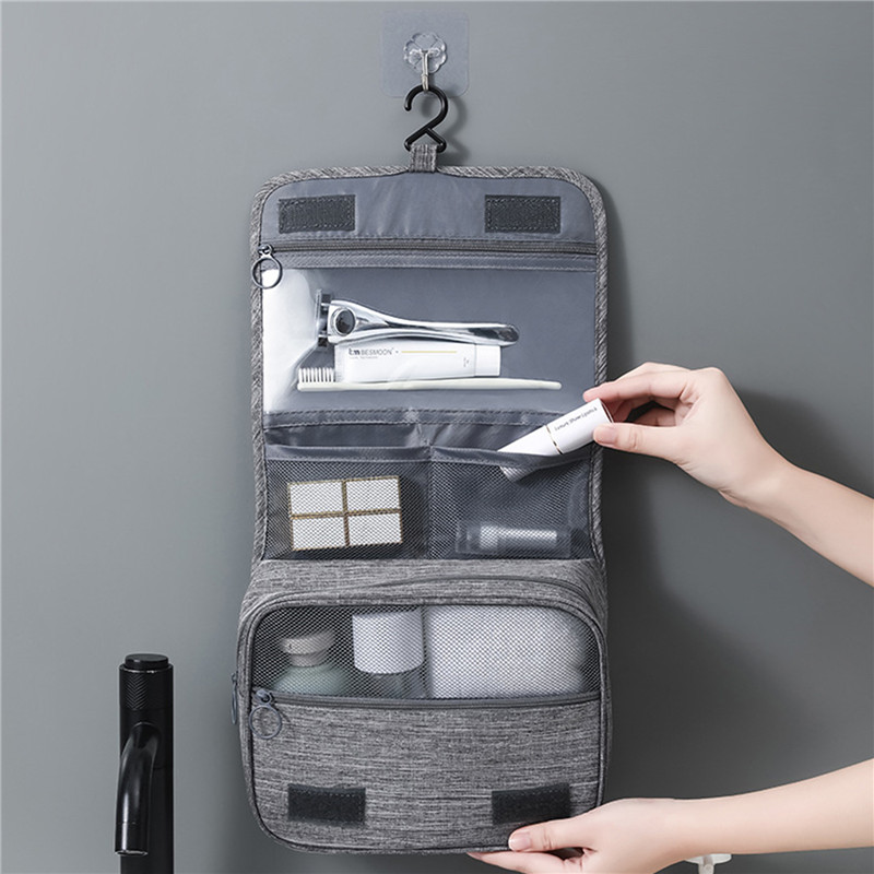 Men'S Accessories Organizer For Wardrobe - Hanging Travel Big Cosmetic Toiletry Bag