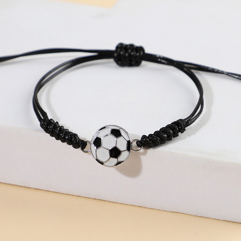 Men Accessories For Wrist - 5/10Pcs Hand Woven Football Bracelet Adjustable