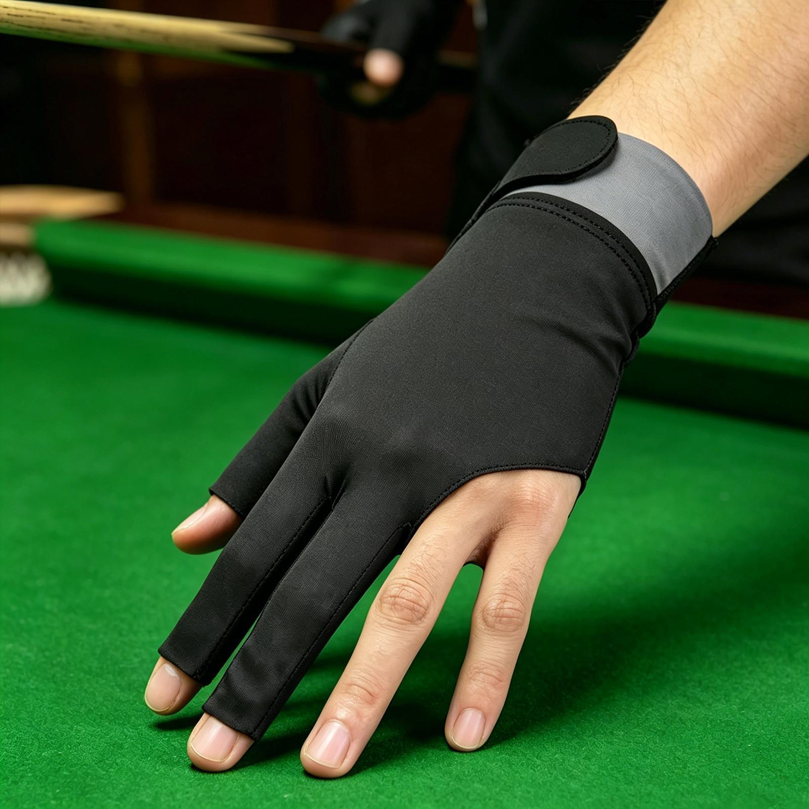 Men Accessories Hand - Pool Glove Left Hand Breathable 3-Finger