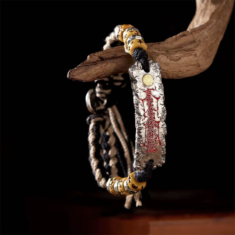 Men Accessories Ethnic - Ethnic Style Braided Rope Tassel Bracelet