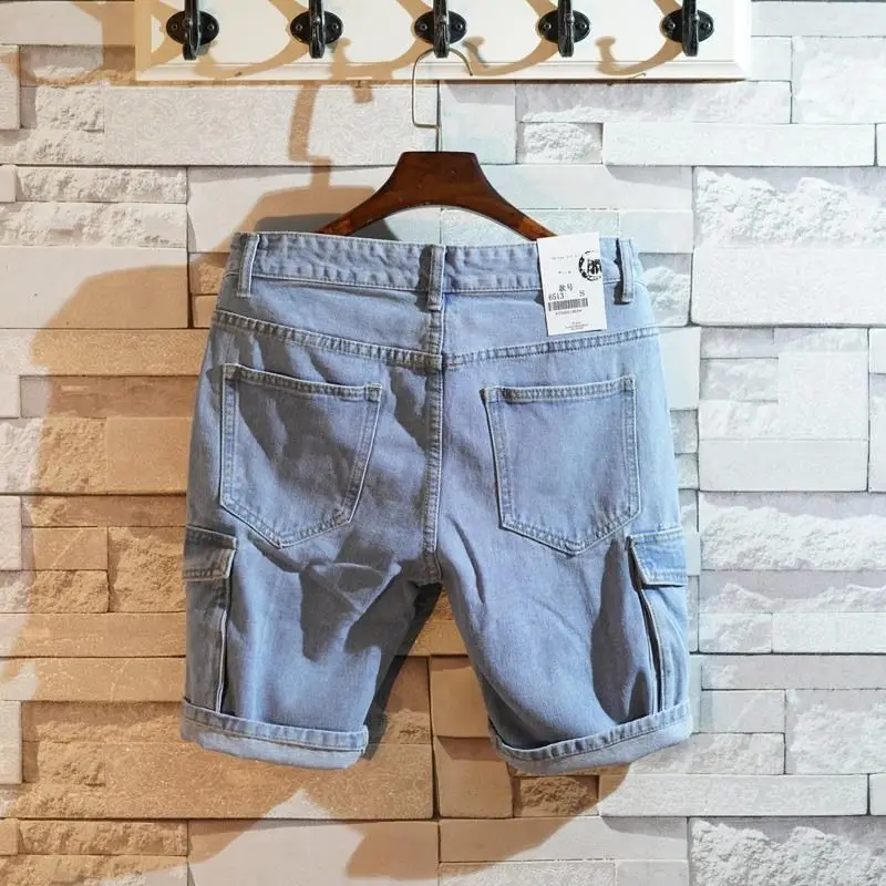 Men'S Accessories For Jeans - Loose Straight Short Jeans Pants for