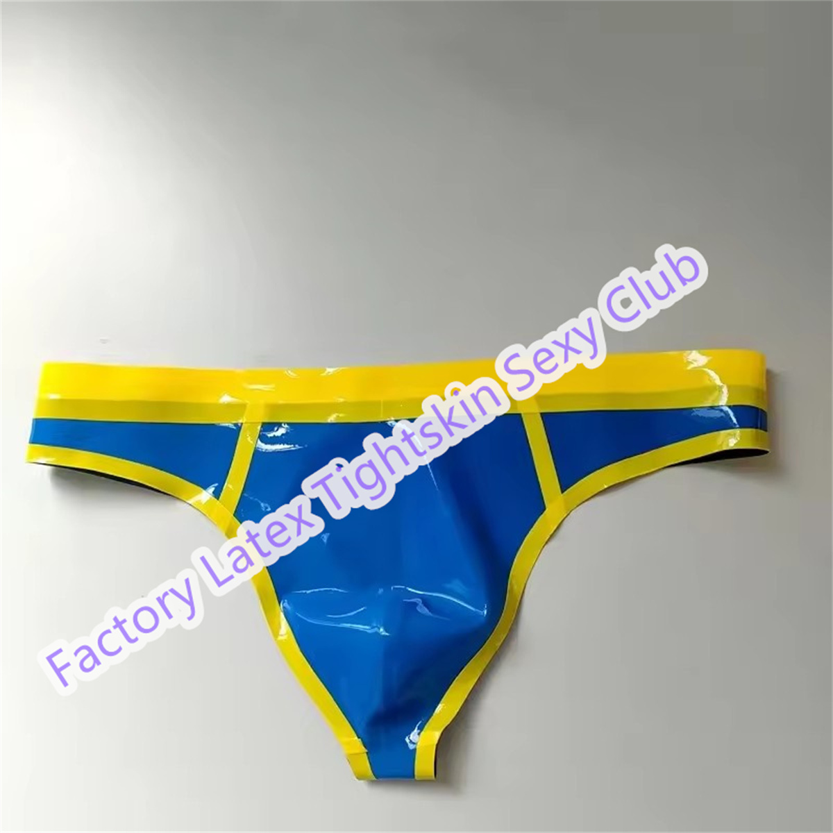 Men'S Yellow Accessories - Male Latex Briefs Rubber Shorts Yellow