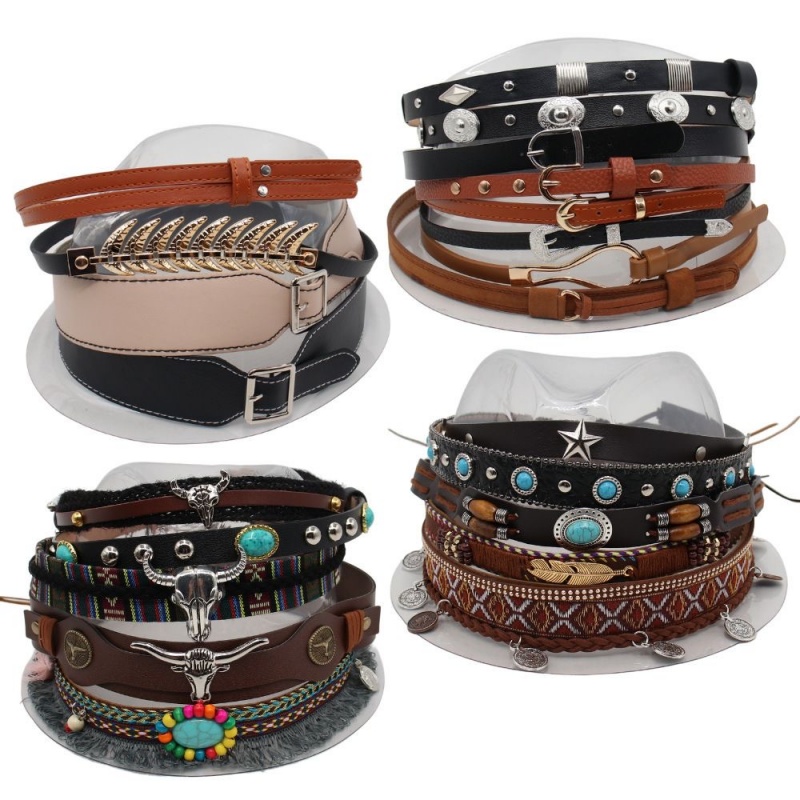 Men Accessories Ethnic - Retro Ethnic Style Belt, Headband, Hat