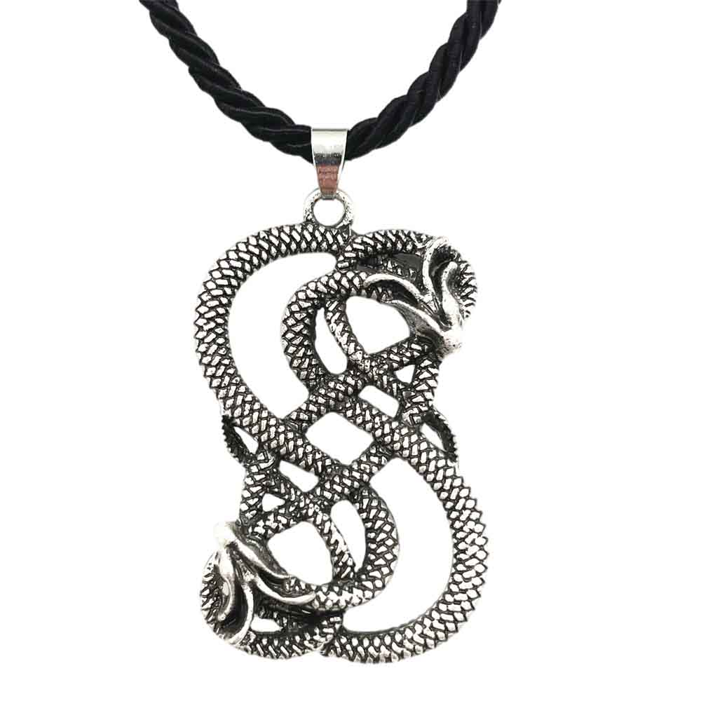 Men Accessories Ethnic - Norse Loki Double Dragon Goth Ouroboros