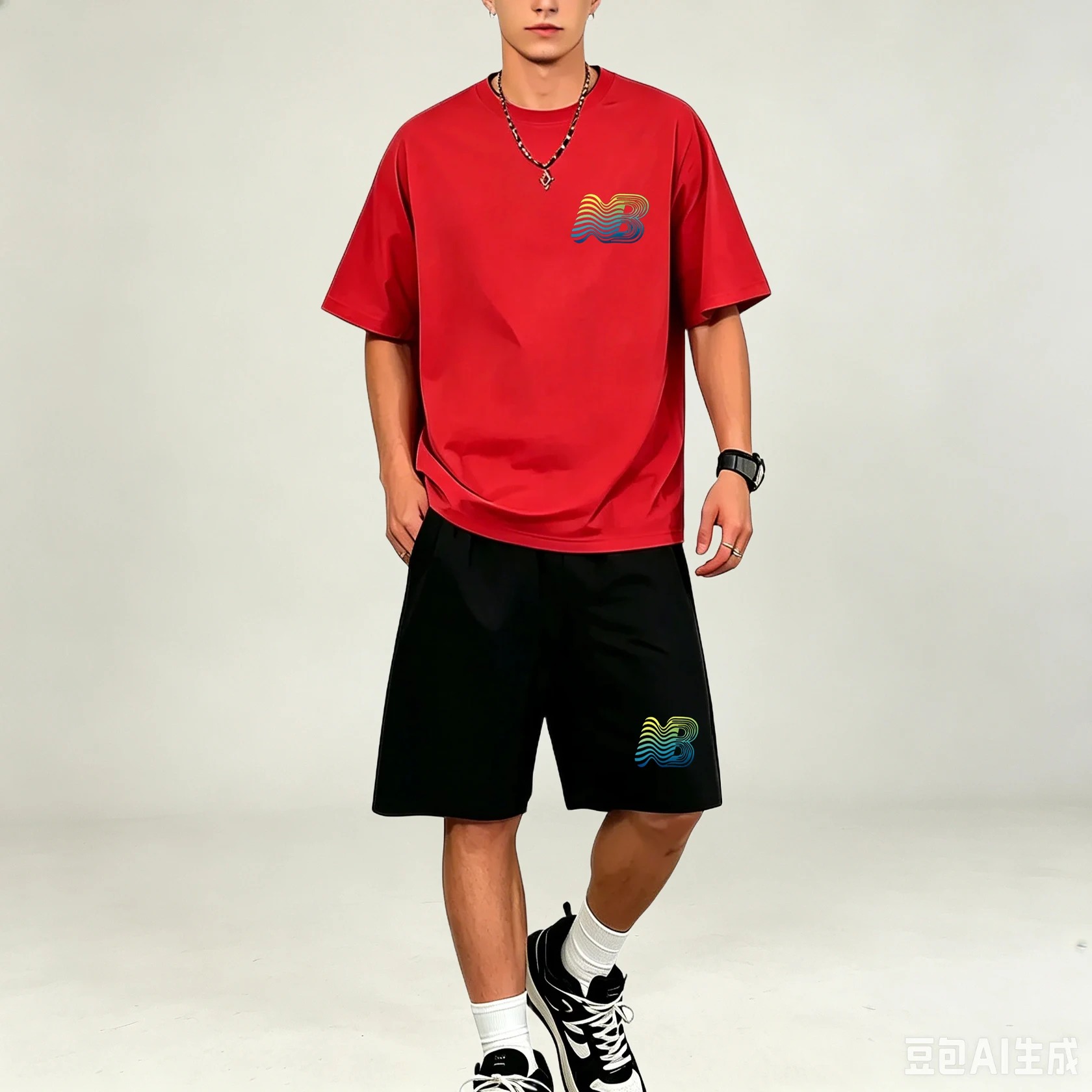 Men'S Accessories Pouch - Hot‑selling Daily Men T‑Shirts Sets O‑Neck