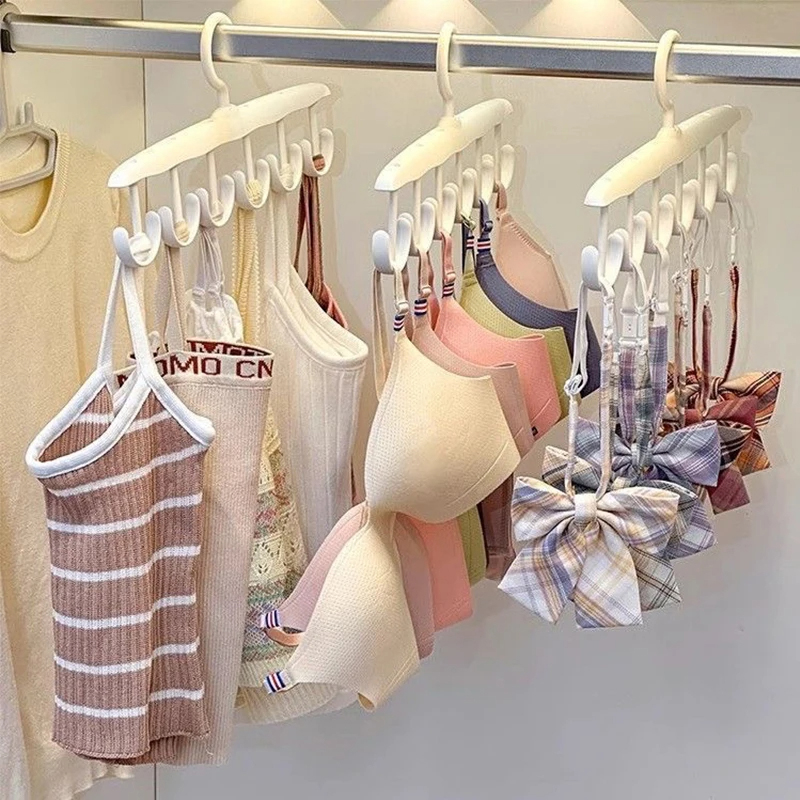 Men'S Accessories Organizer For Wardrobe - 6 Hooks Women Storage Bra Hangers