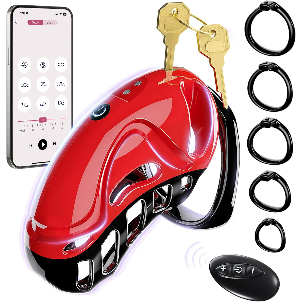 Men Accessories App - APP Remote Control Male Vibrating Chastity