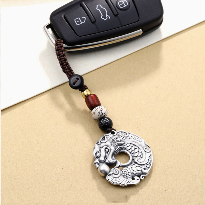 Men Accessories Ethnic - Retro ethnic style dragon fish playing