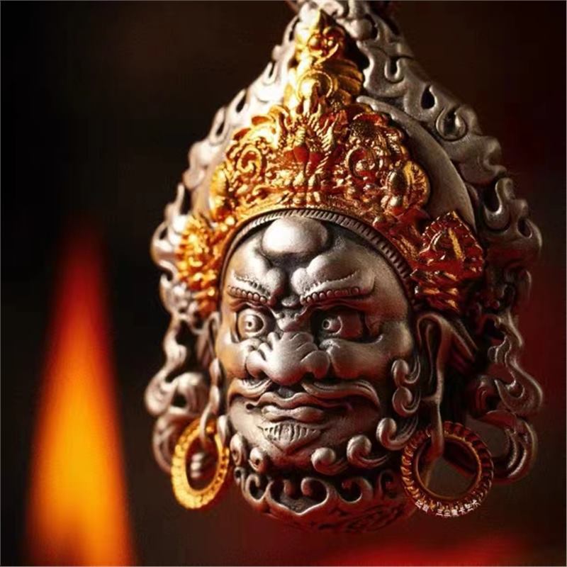 Men Accessories Ethnic - Blessing Yellow Jambhala Pendant Men Jewelry