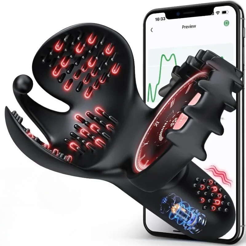 Men Accessories App - APP Control Mens Penis Ring Vibrator