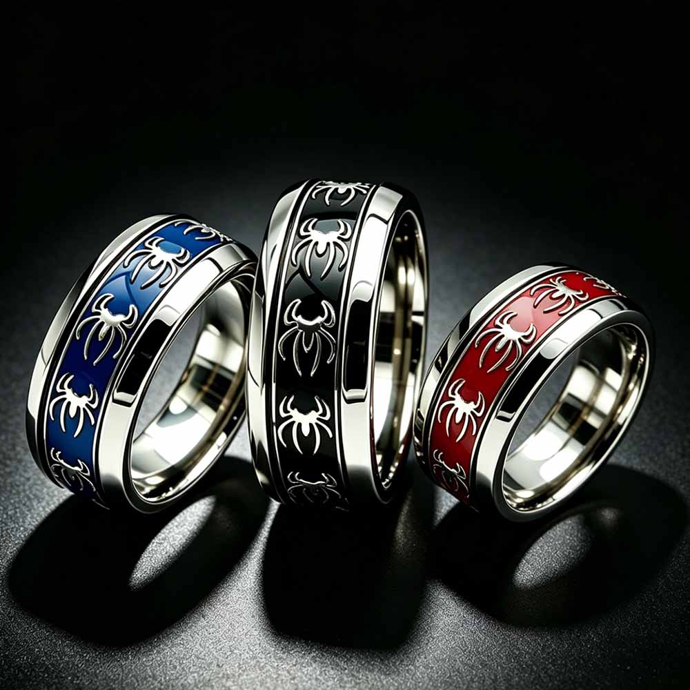 New Vintage Punk Spider Ring 3 - Men Accessories Wholesale 评论和价格