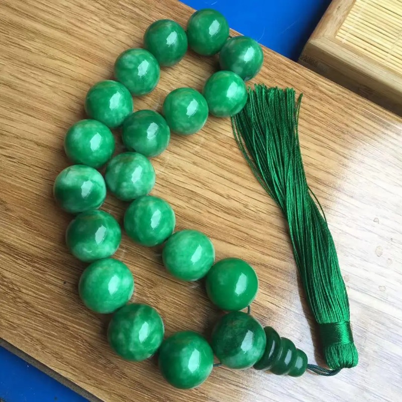 Natural  Green Jade Bracelets  - Bracelet Beaded Men 评论和价格