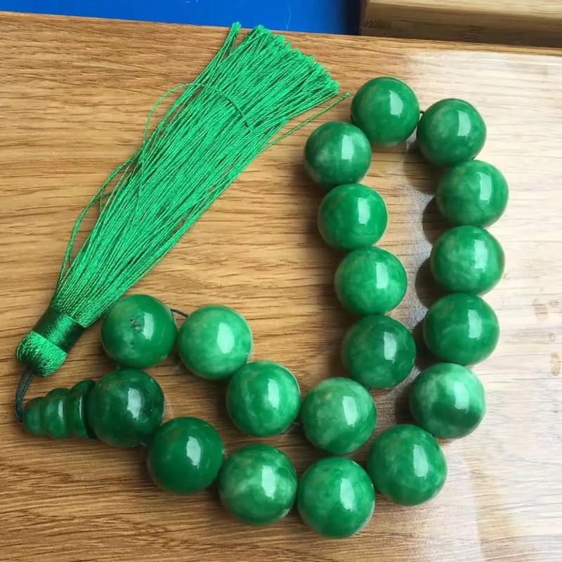Natural  Green Jade Bracelets  - Bracelet Beaded Men 评论和价格