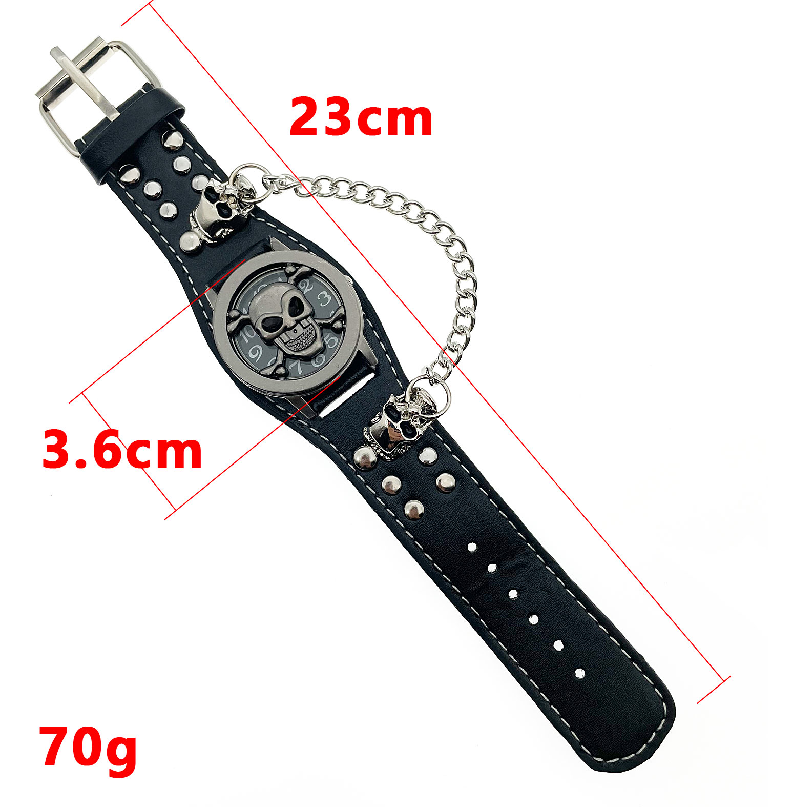 New Leather Stainless Steel Ch - Men Accessories For Wrist 评论和价格
