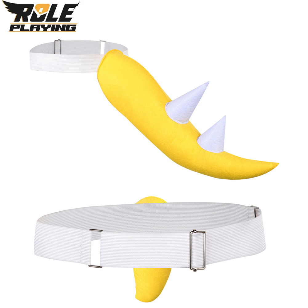 Bowser Jr Cosplay Yellow Tail  - Men'S Yellow Accessories 评论和价格