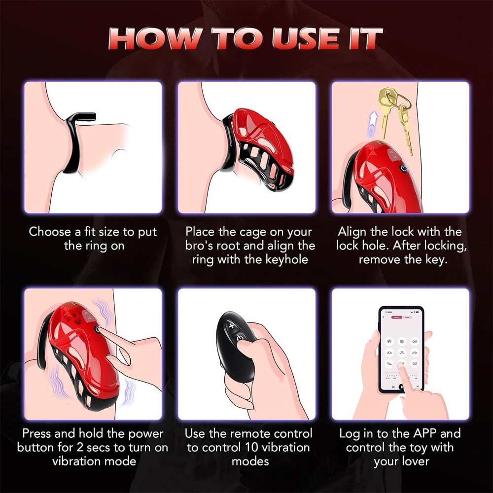 APP Remote Control Vibrating M - Men Accessories App 评论和价格