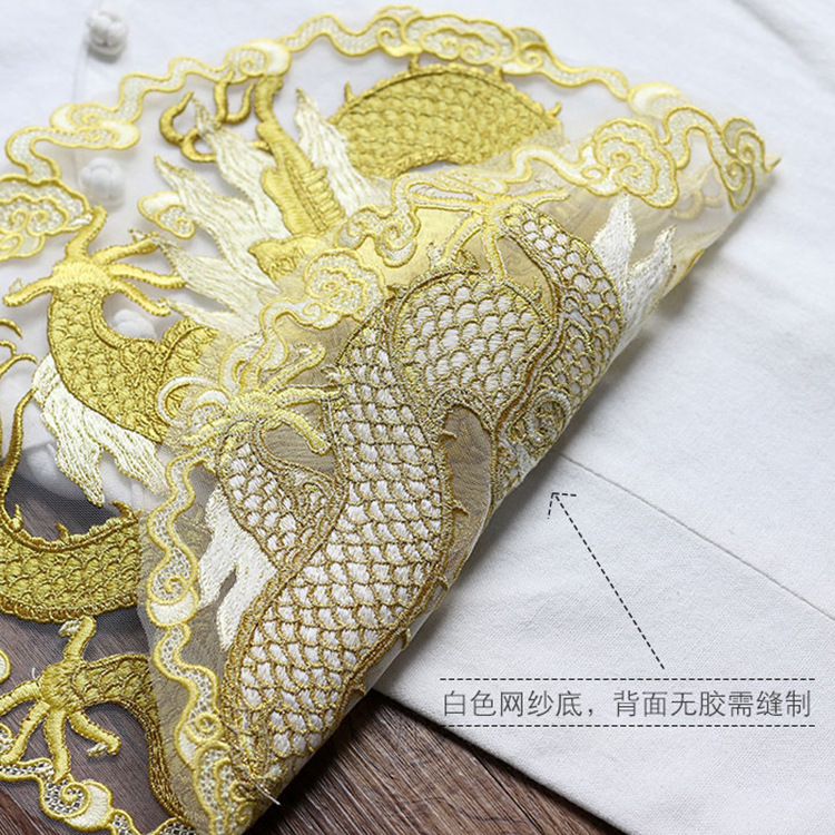 Golden thread dragon circular  - Men Accessories Ethnic 评论和价格