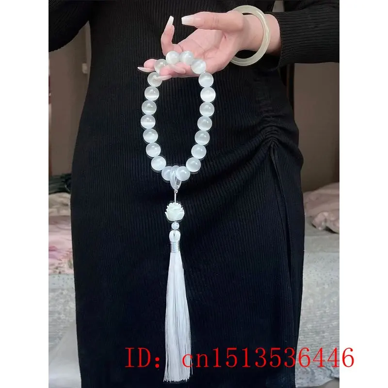 Cat 's-eye Stone 12mm Beads Lo - Bracelet Beaded Men 评论和价格
