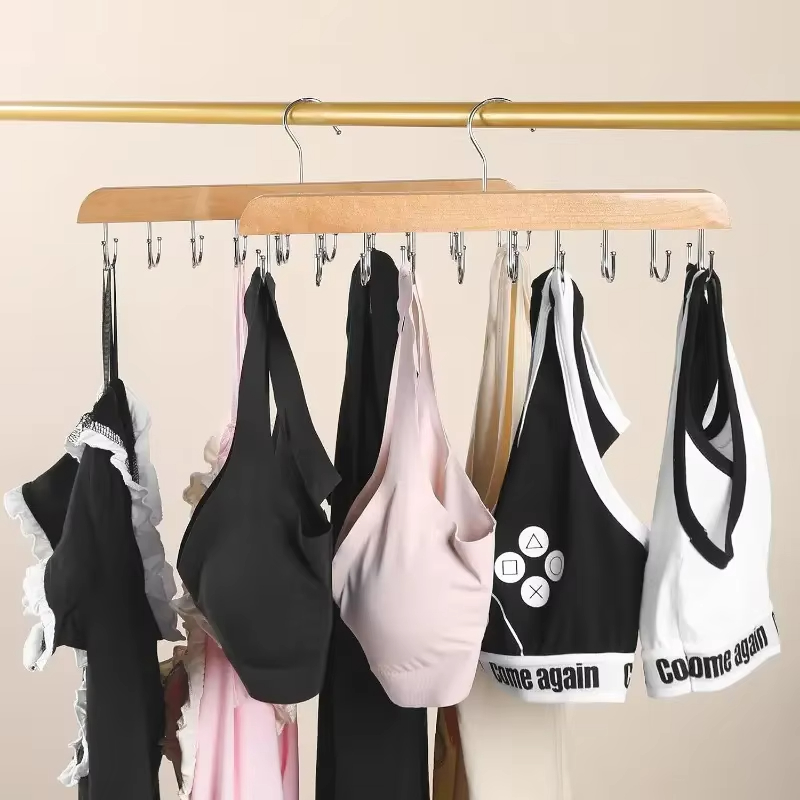Wooden Tie Hangers Belt Rack W - Men'S Accessories Organizer For Wardrobe 评论和价格