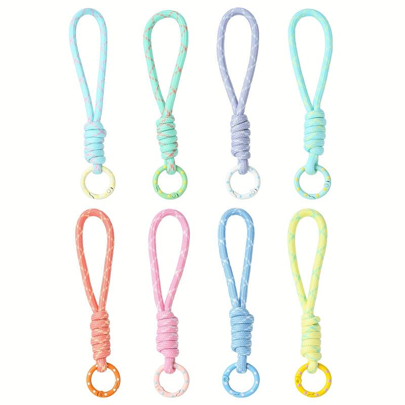 2~5pcs Colorful Braided Keycha - Men Accessories Ring 评论和价格
