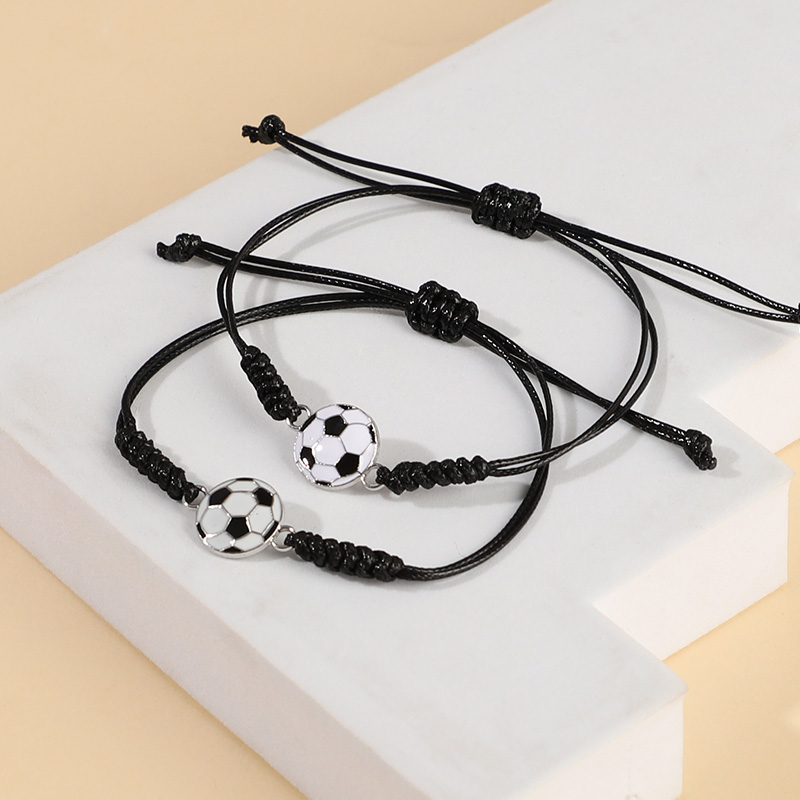 5/10Pcs Hand Woven Football Br - Men Accessories For Wrist 评论和价格