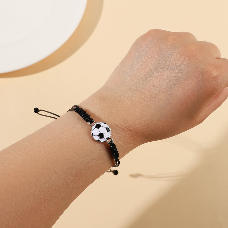 5/10Pcs Hand Woven Football Br - Men Accessories For Wrist 评论和价格