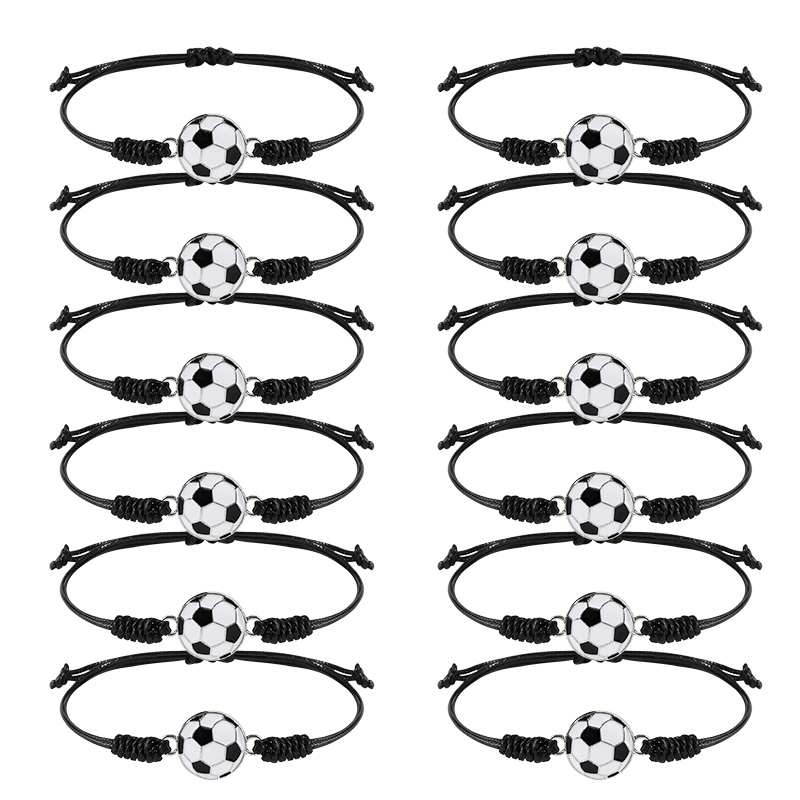 5/10Pcs Hand Woven Football Br - Men Accessories For Wrist 评论和价格