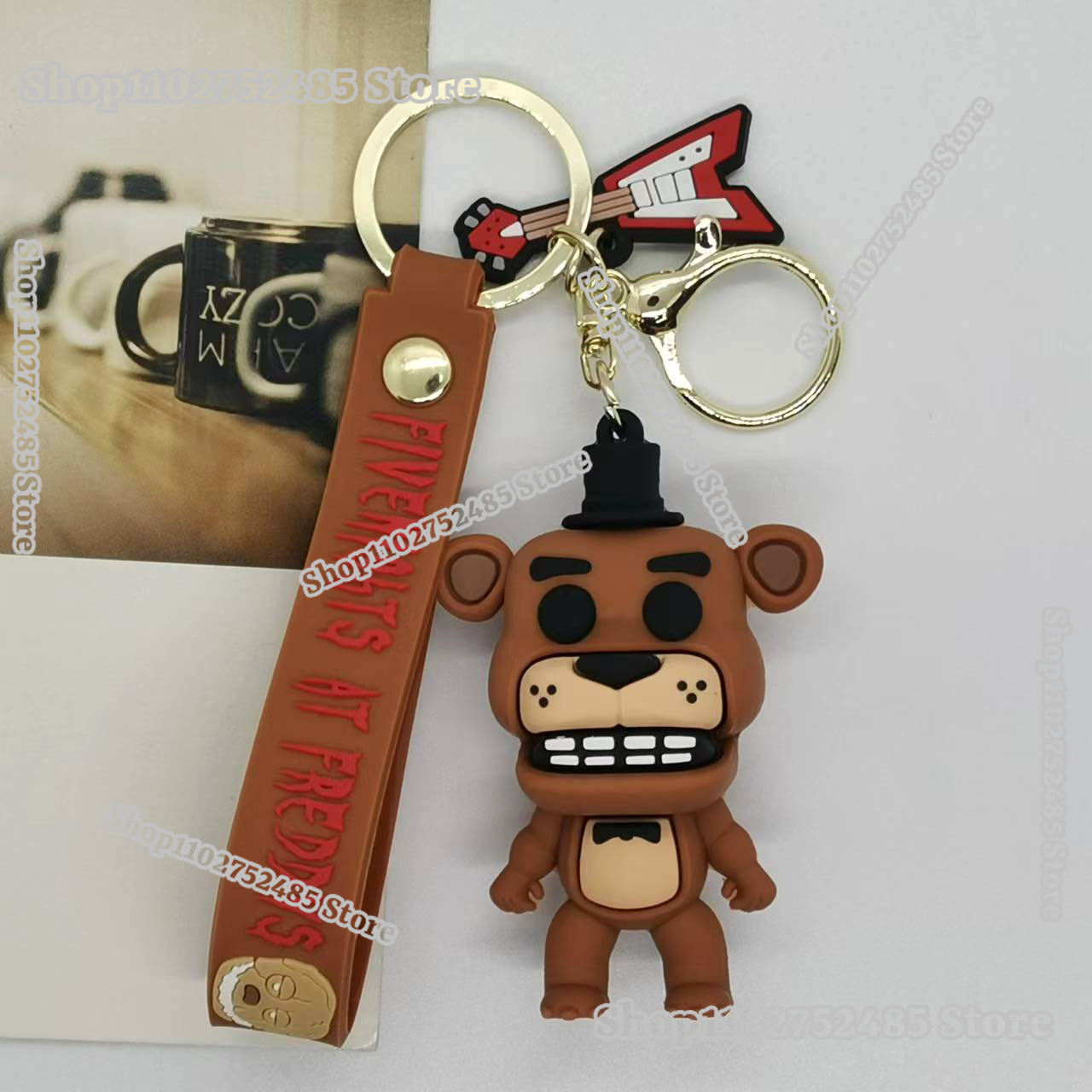 5pcs Cartoon Anime FNAF Figure - Men Accessories Ring 评论和价格