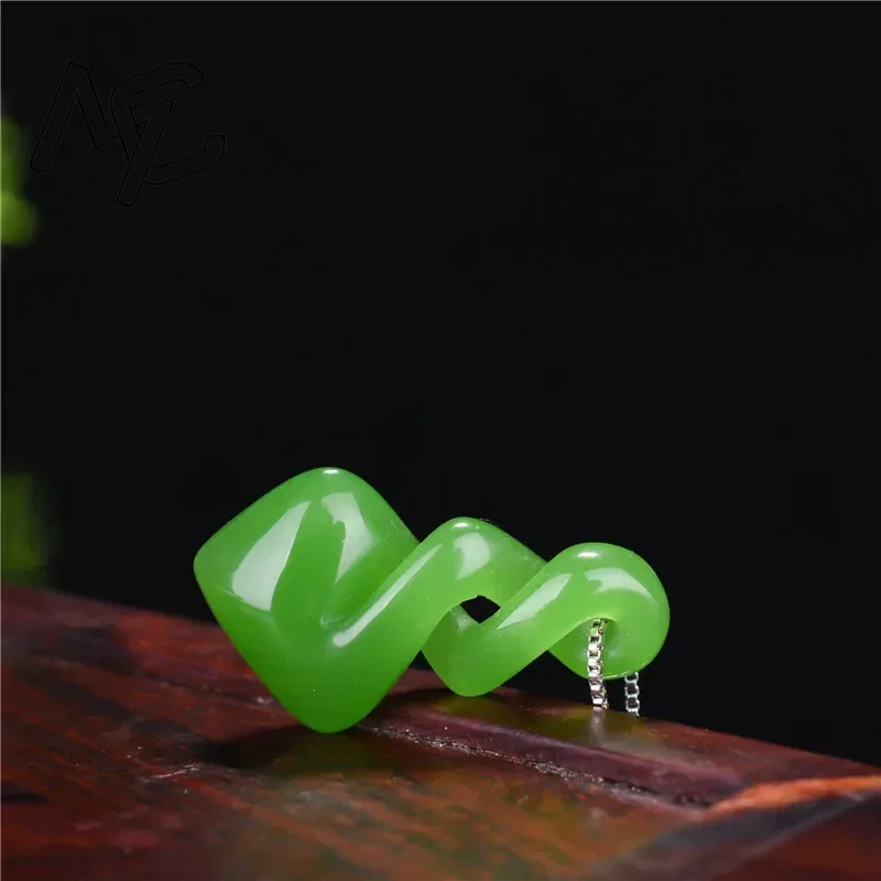Natural Hetian Jade Green Colo - Men Accessories Hand 评论和价格