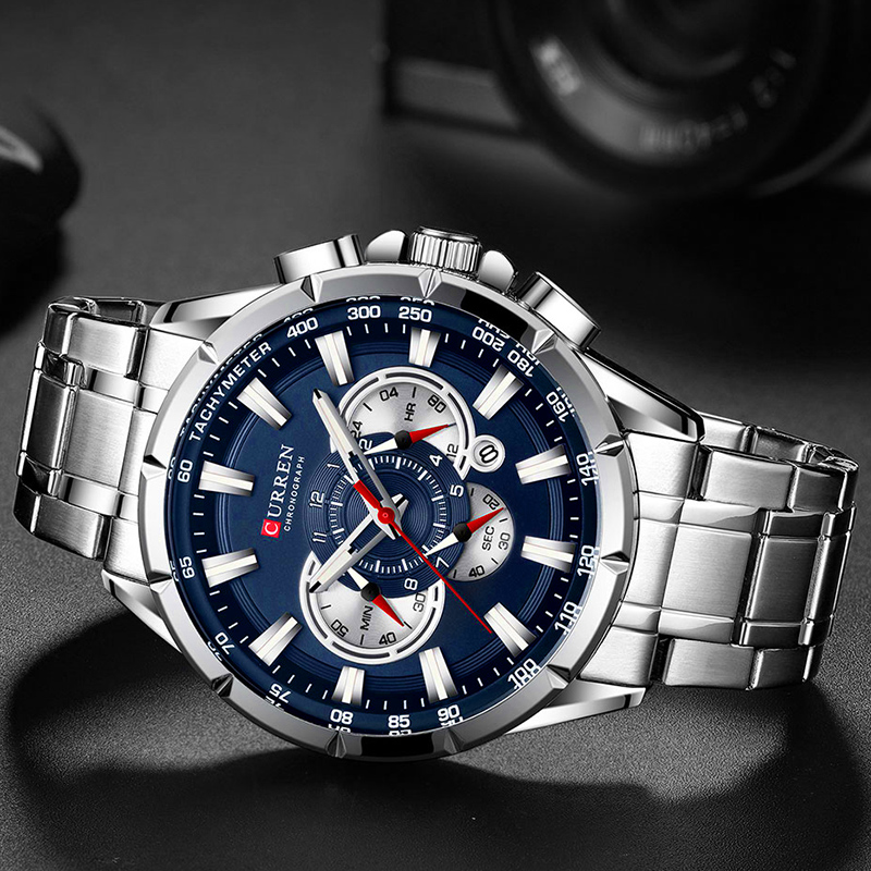 CURREN Wrist Watch Men Waterpr - Men Accessories For Wrist 评论和价格