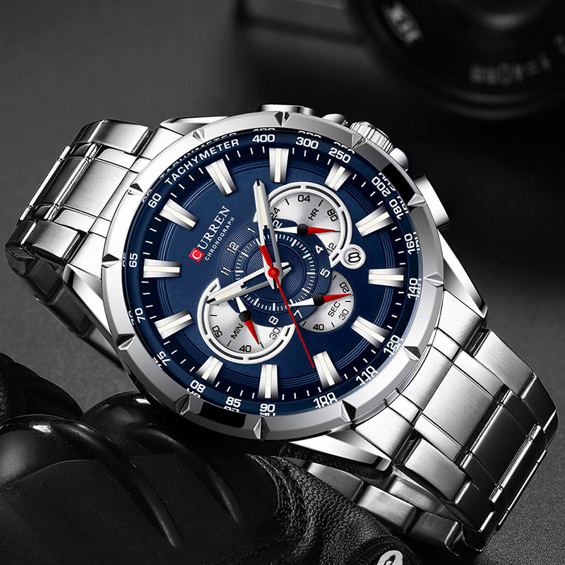 CURREN Wrist Watch Men Waterpr - Men Accessories For Wrist 评论和价格