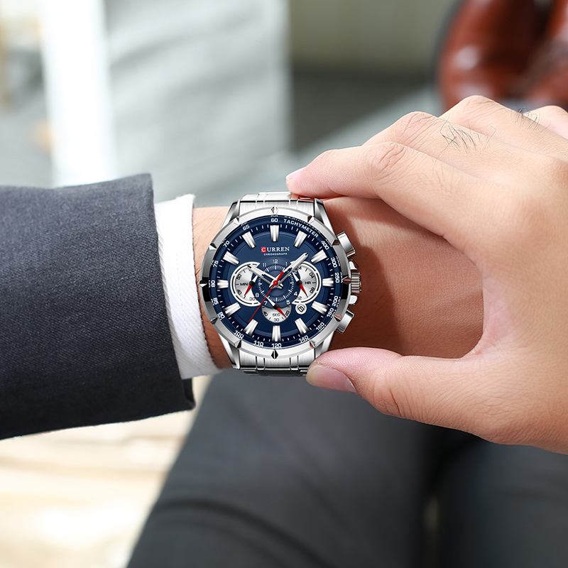 CURREN Wrist Watch Men Waterpr - Men Accessories For Wrist 评论和价格