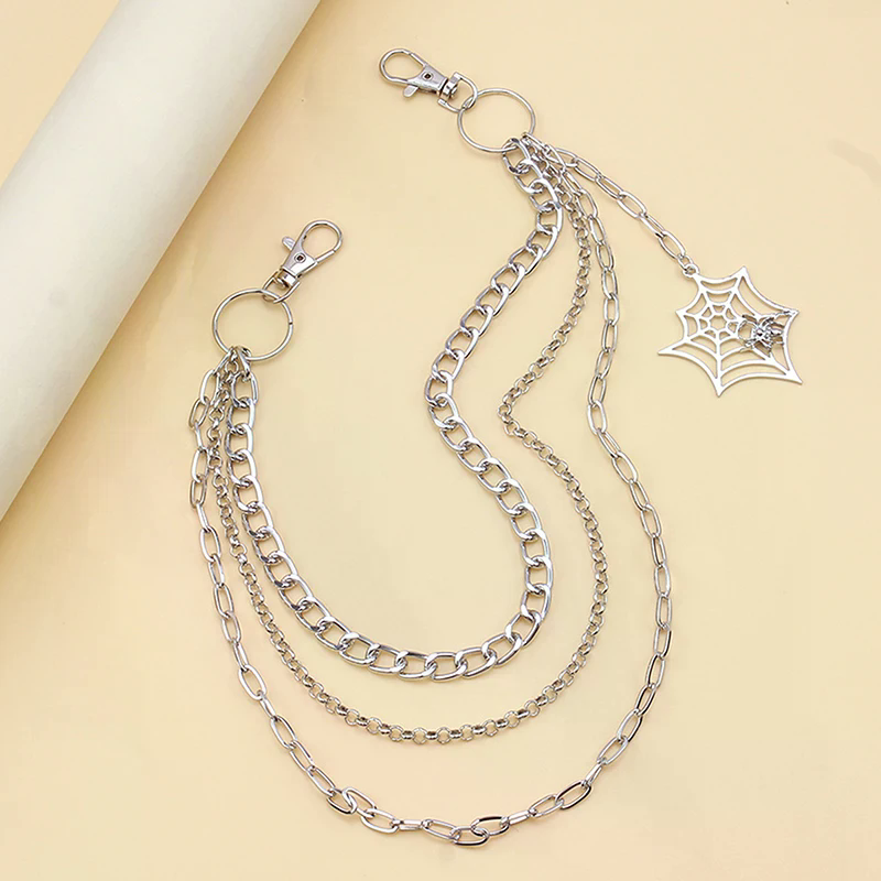 Fashion Punk Metal Pants Chain - Men'S Accessories For Jeans 评论和价格