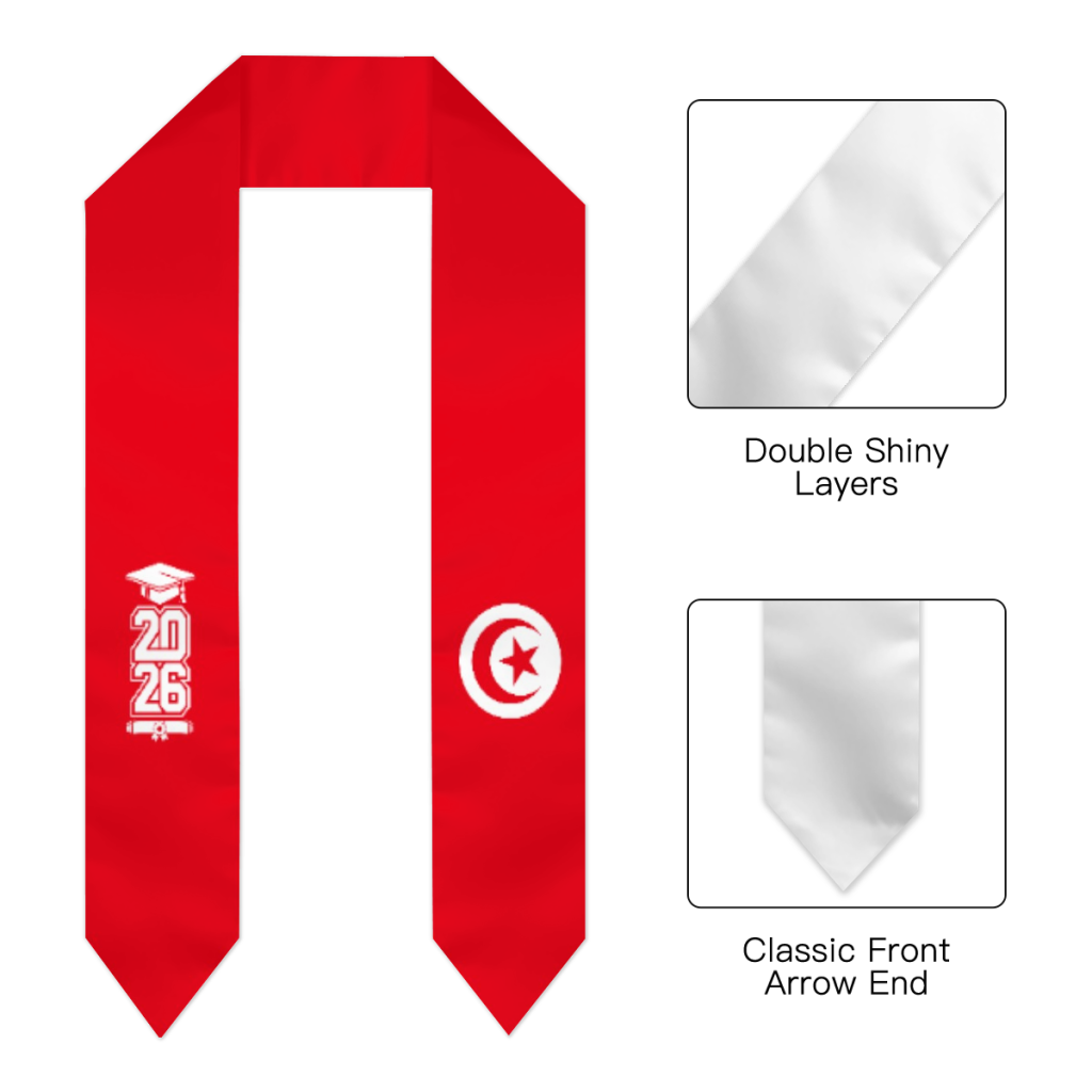 Class of 2026 Tunisia Flag Sca - Men Accessories Tunisia 评论和价格