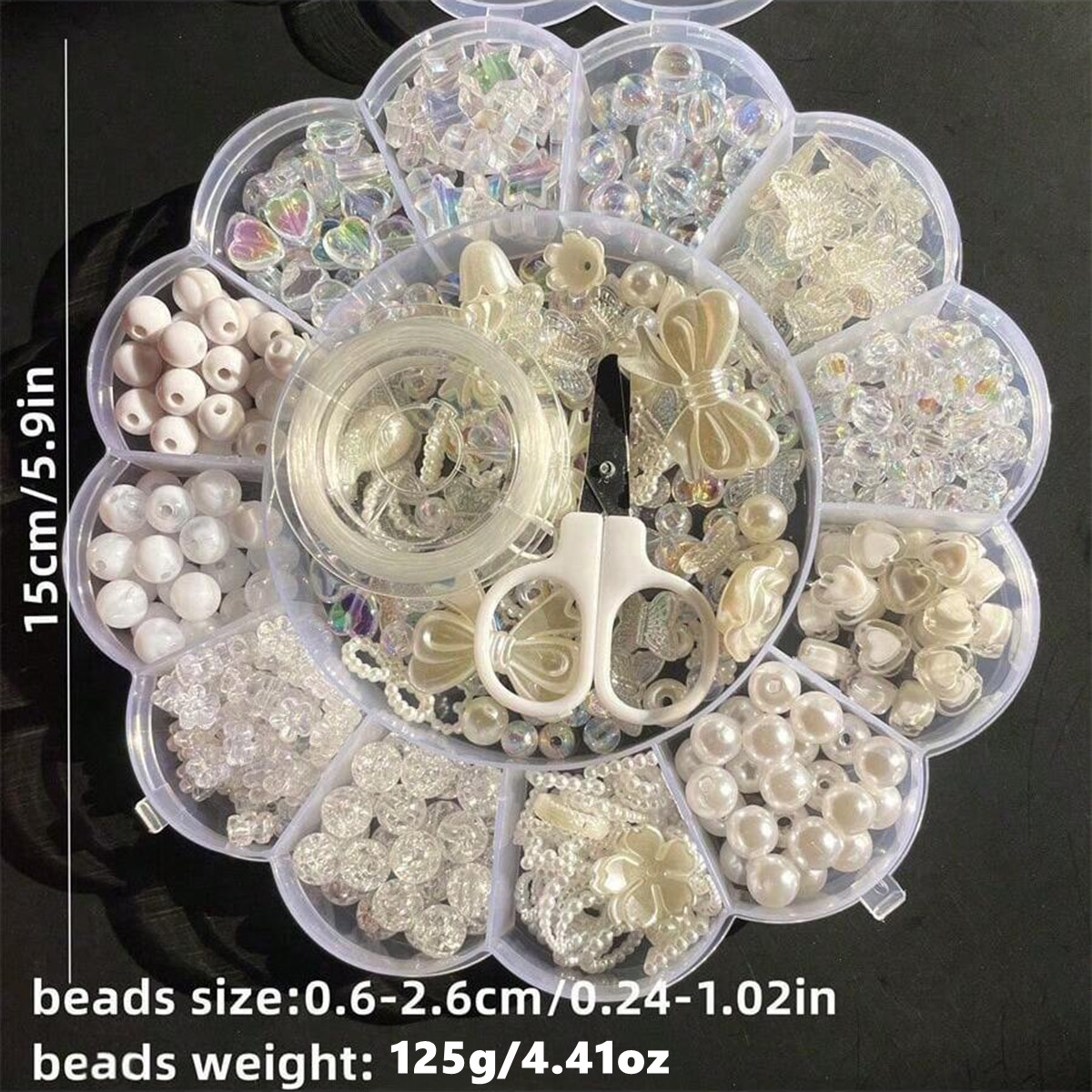 2Set/1Set 13 Grids Acrylic Flo - Bracelet Beaded Men 评论和价格