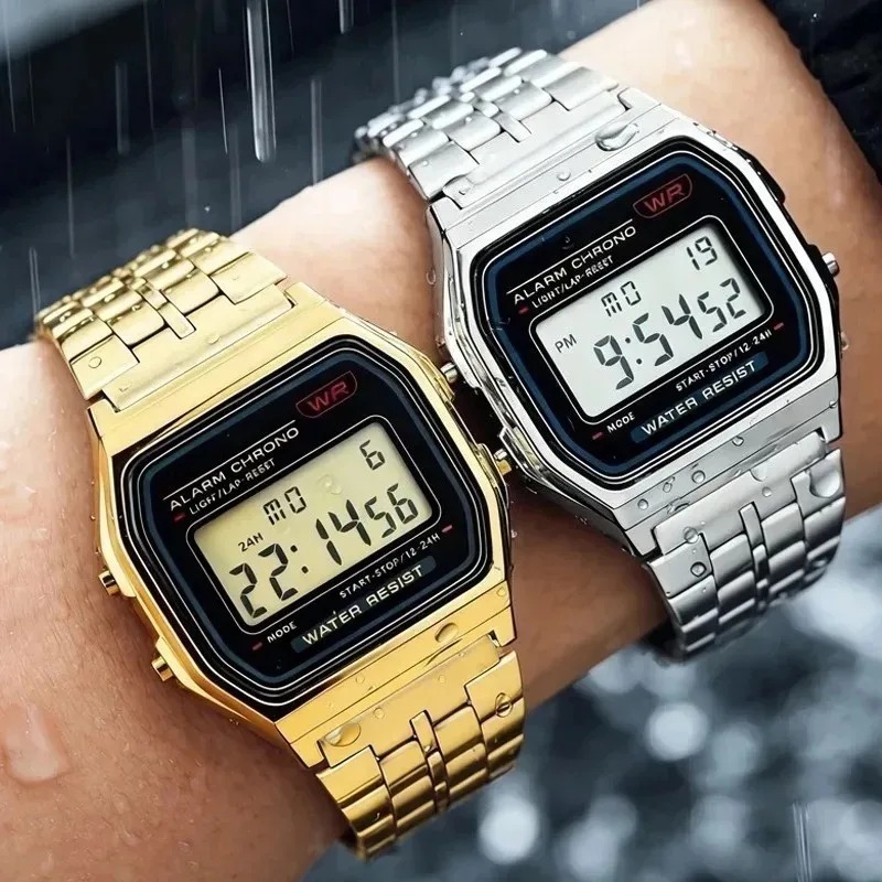 Luxury F91W Steel Band Watches - Men Accessories For Wrist 评论和价格