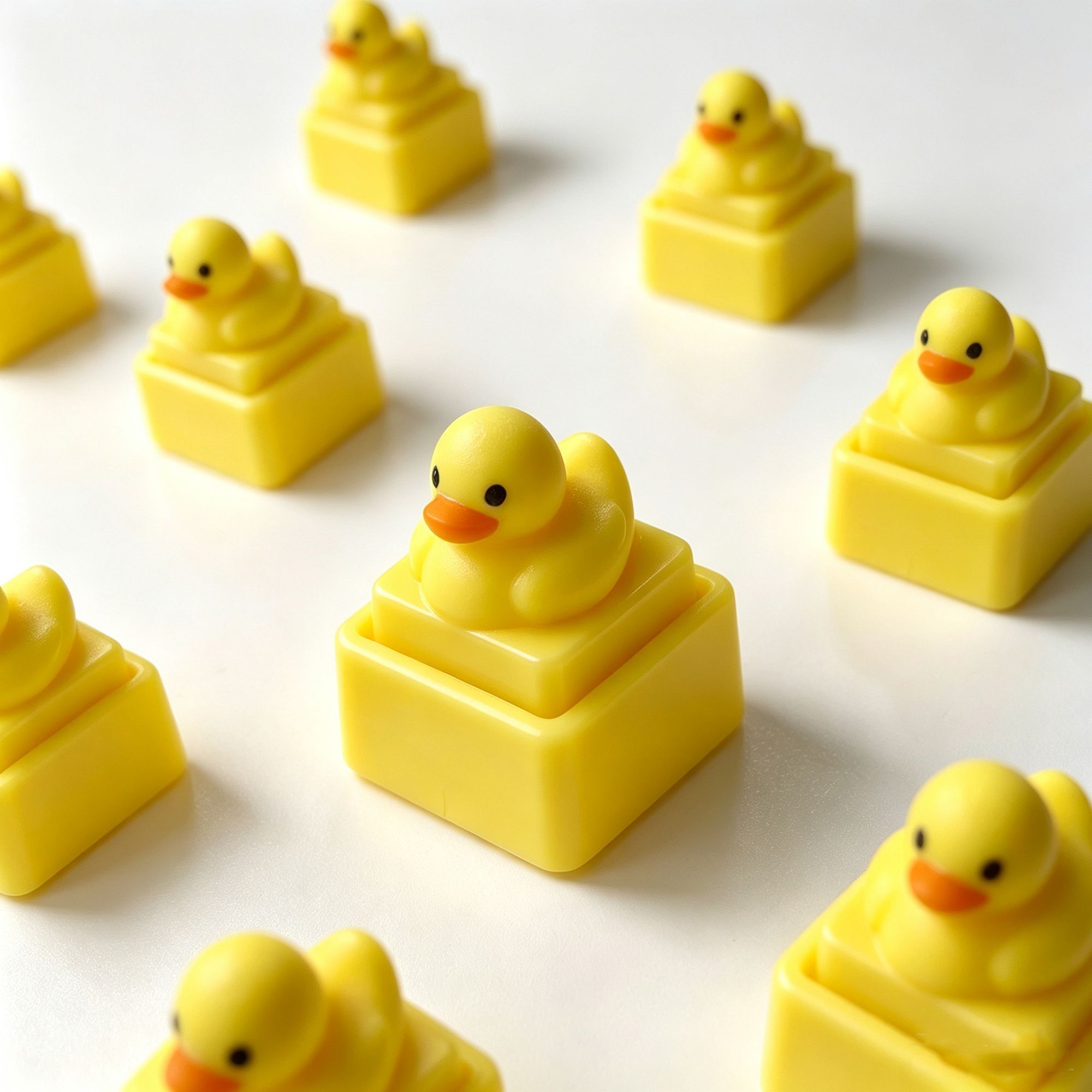 Cute Yellow Duck Press Keychai - Men'S Yellow Accessories 评论和价格