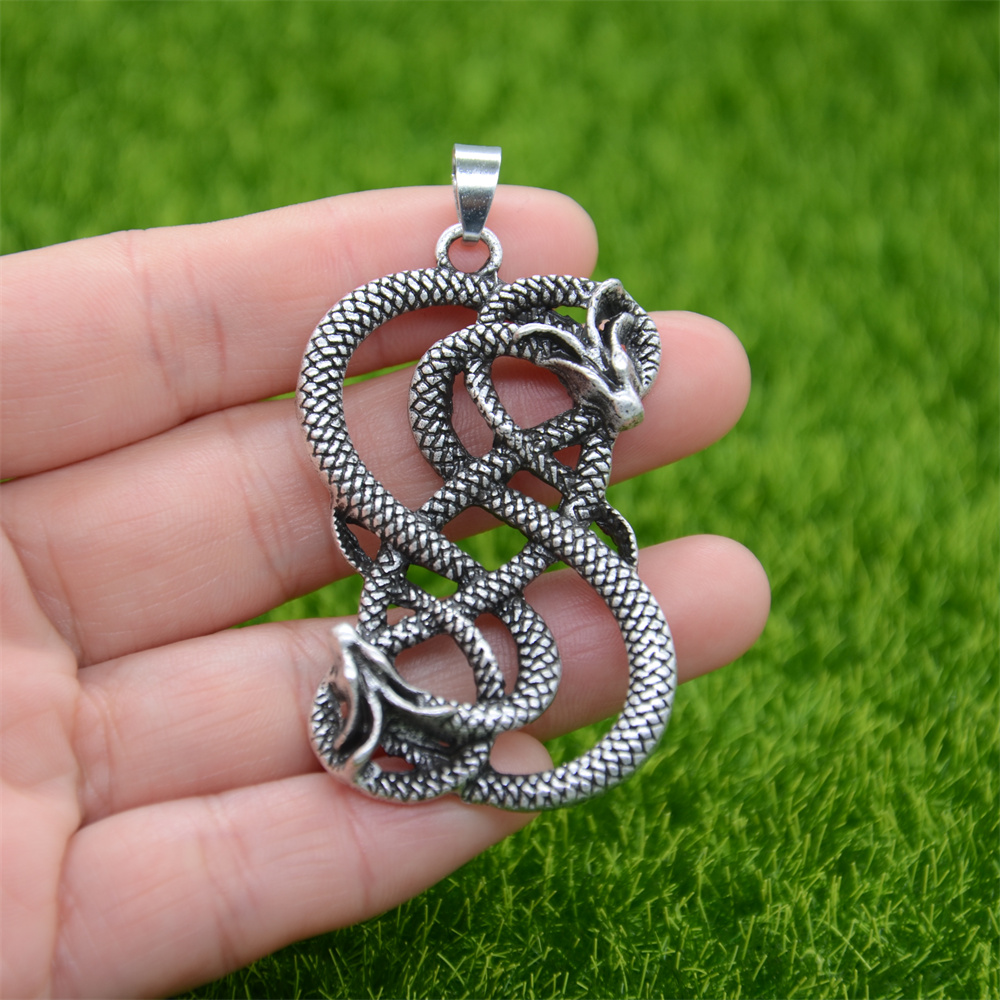 Norse Loki Double Dragon Goth  - Men Accessories Ethnic 评论和价格