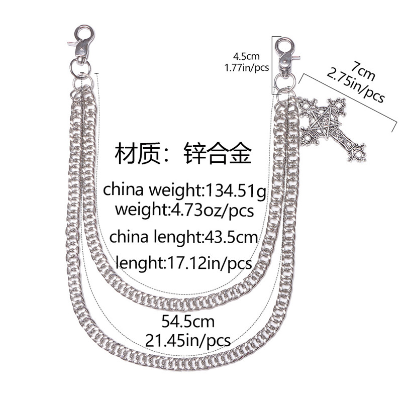Fashion Punk Metal Pants Chain - Men'S Accessories For Jeans 评论和价格
