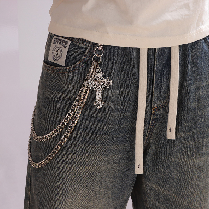 Fashion Punk Metal Pants Chain - Men'S Accessories For Jeans 评论和价格