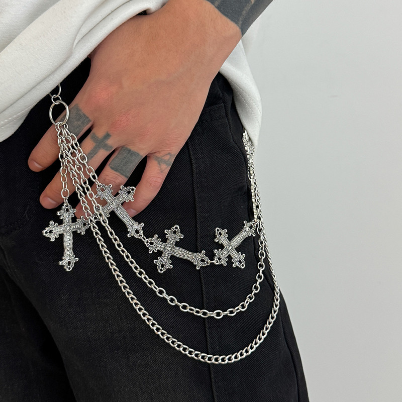 Fashion Punk Metal Pants Chain - Men'S Accessories For Jeans 评论和价格