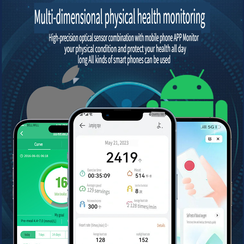 Smart Ring Bluetooth Health Tr - Men Accessories App 评论和价格