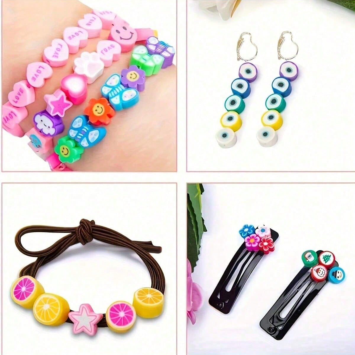 1450/1200/250pcs Polymer Clay  - Bracelet Beaded Men 评论和价格