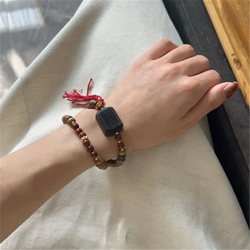 Natural Green Sandalwood Bead  - Bracelet Beaded Men 评论和价格